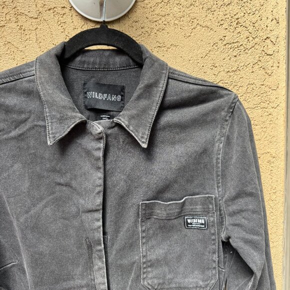 Wildfang Long Sleeve Coverall - The Essential Denim High Waisted - Picture 5 of 7